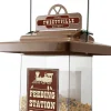 Absolute Rustic Farmhouse Absolute Train Feeding Station Metal and Squirrel-proof Wild Bird Feeder - Brown - 6 Lbs