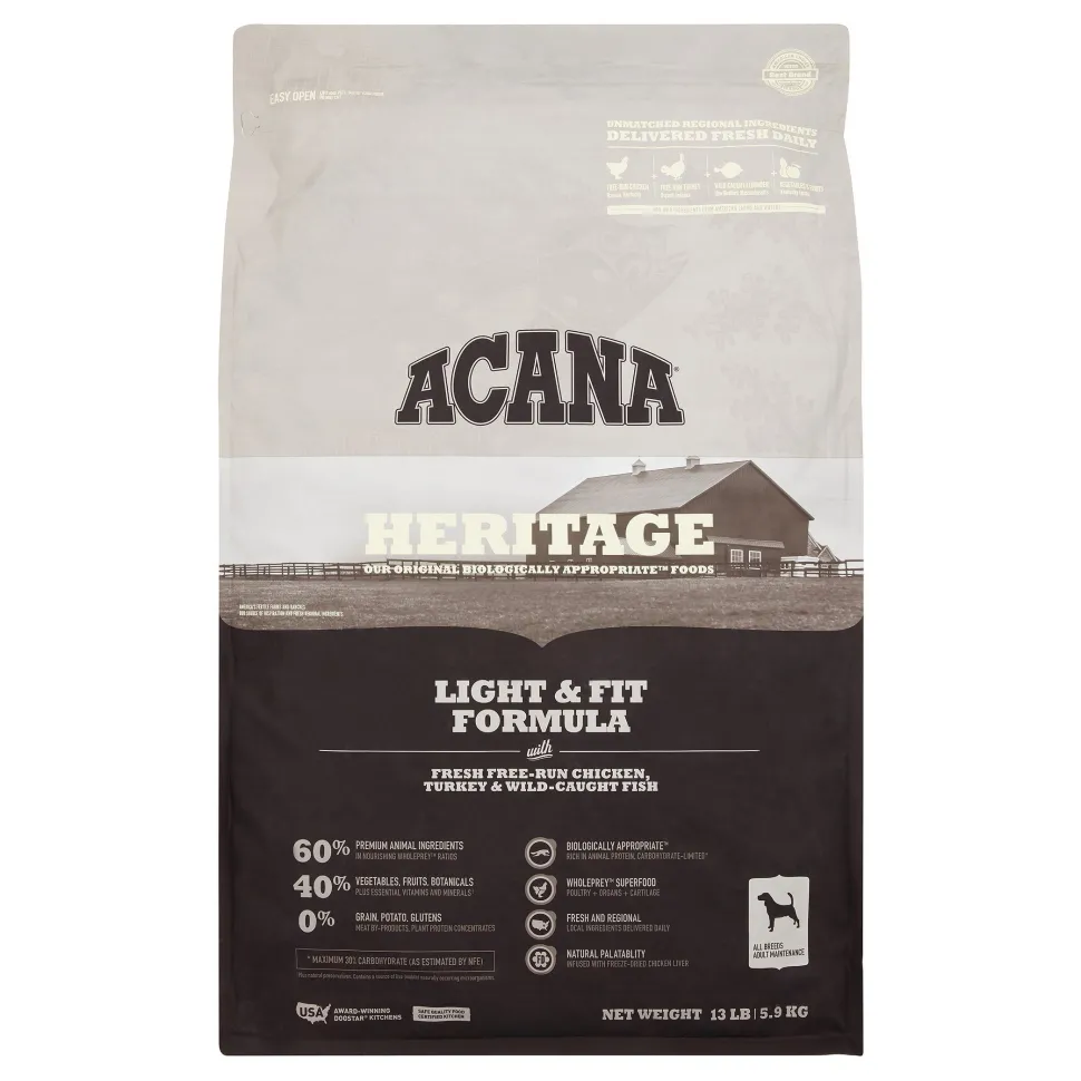 Acana 'Kentucky Dogstar Chicken' Light & Fit Dry Dog Food - 13 lb Bag