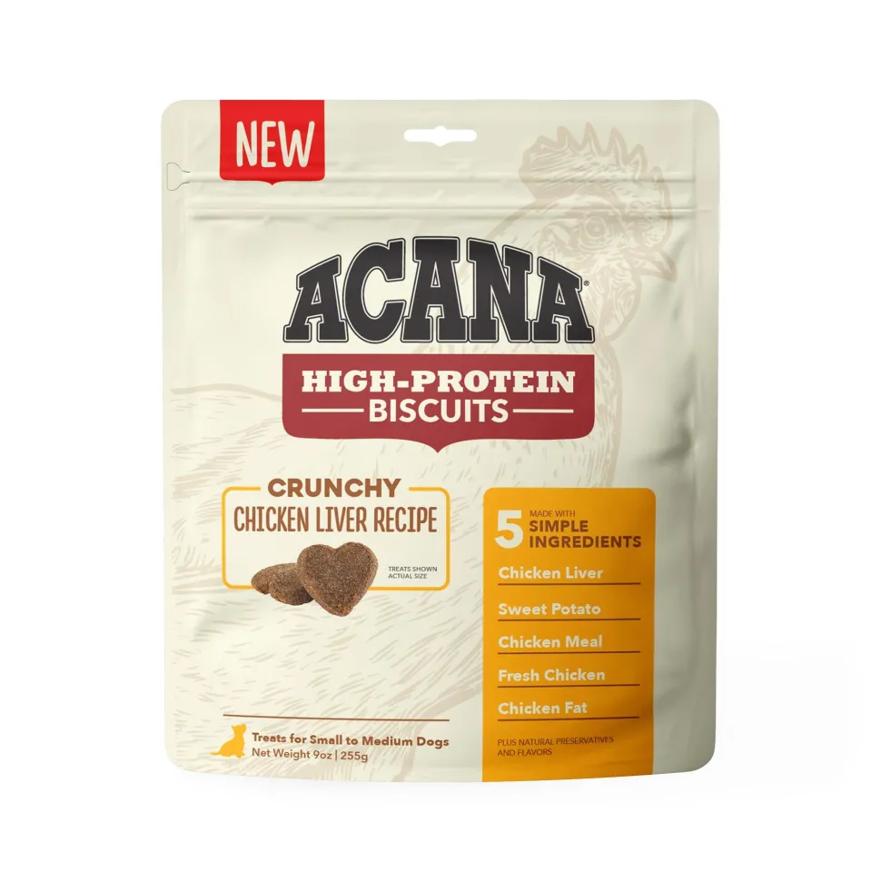 Acana 'Kentucky Dogstar Chicken' Chicken Liver Recipe Large Crunchy Dog Biscuits - 9 oz Bag