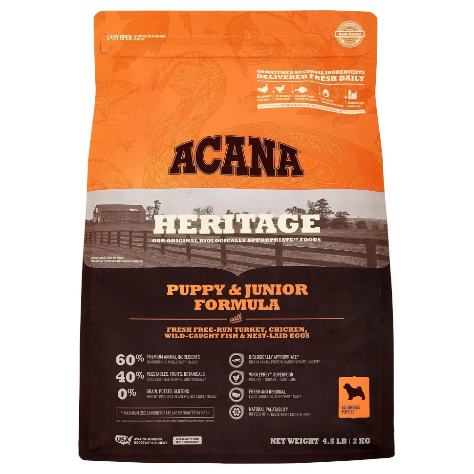 Acana 'Kentucky Dogstar Chicken' Puppy & Junior Dry Dog Food - 4.5 lb Bag
