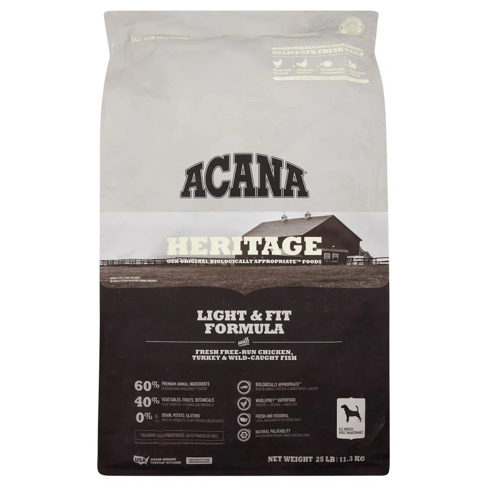 Acana 'Kentucky Dogstar Chicken' Light & Fit Dry Dog Food - 25 lb Bag