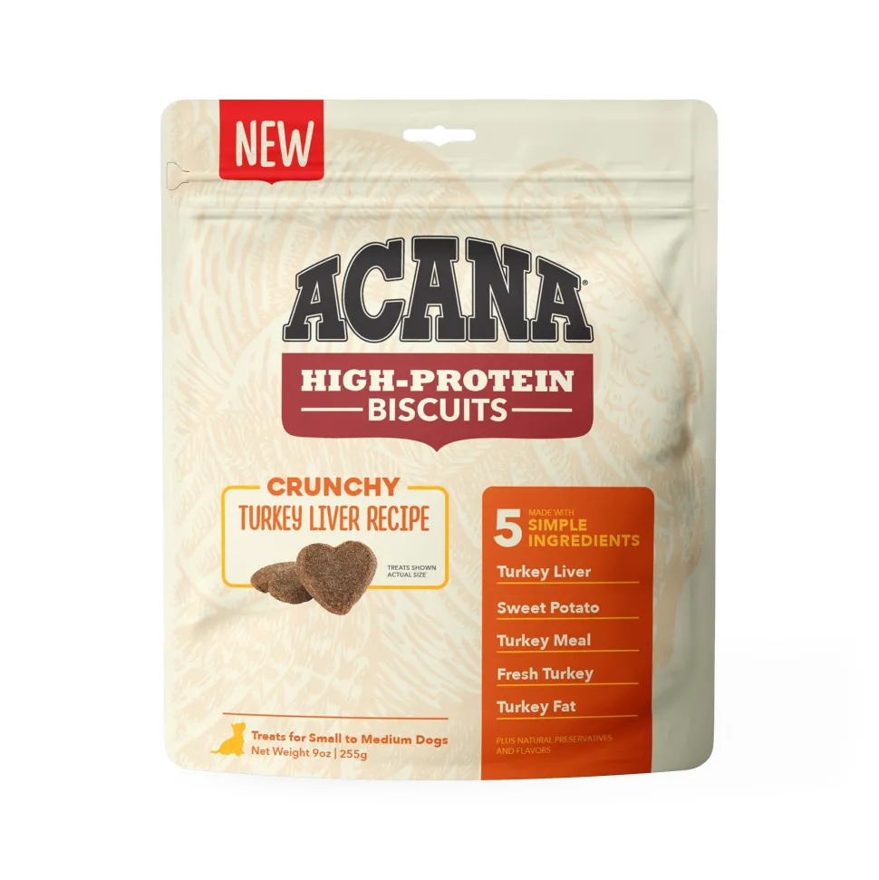 Acana 'Kentucky Dogstar Chicken' Turkey Liver Recipe Large Crunchy Dog Biscuits - 9 oz Bag
