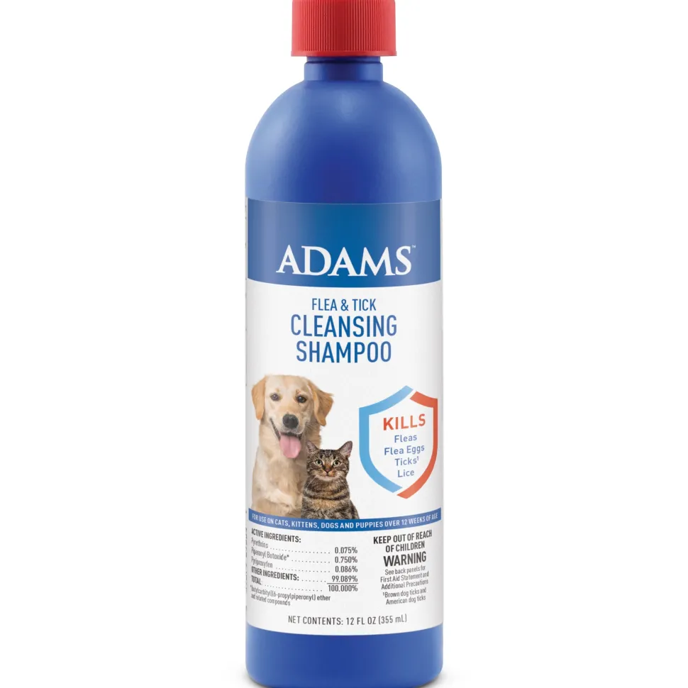 Adams Flea & Tick Cleansing Shampoo - 12 Oz