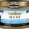 Adore Canned Grain-Free Canned Cat Food in Broth - Tuna/Chicken/Ma - 2.46 Oz - Case of 24