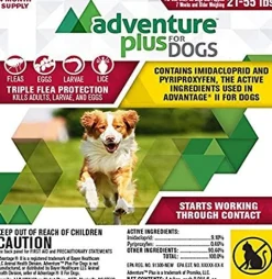 Adventure Plus Flea and Tick for Dogs - 21 - 55 Lbs - 4 Pack