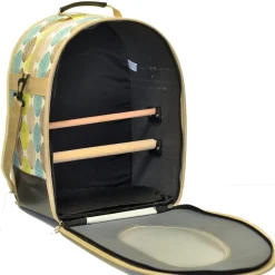 A&E Cage Company Backpack Soft Sided Travel Bird Carrier - Tan - Small - 15 X 11 X 7.5 In