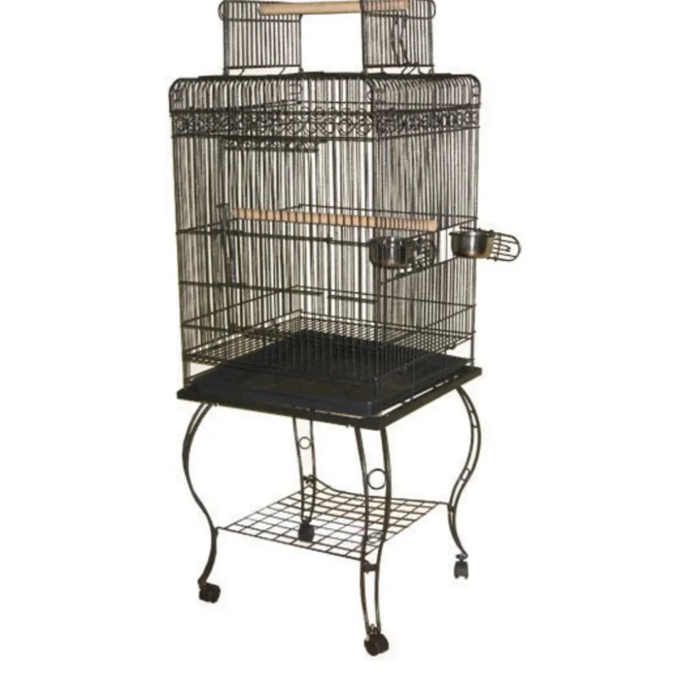 A&E Cage Company Economy Play Top Bird Cage - Platinum - 20 X 20 X 58 In