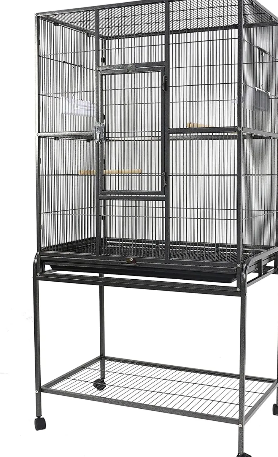 A&E Cage Company Flight Bird Cage with Stand - Black - 31 X 20 In
