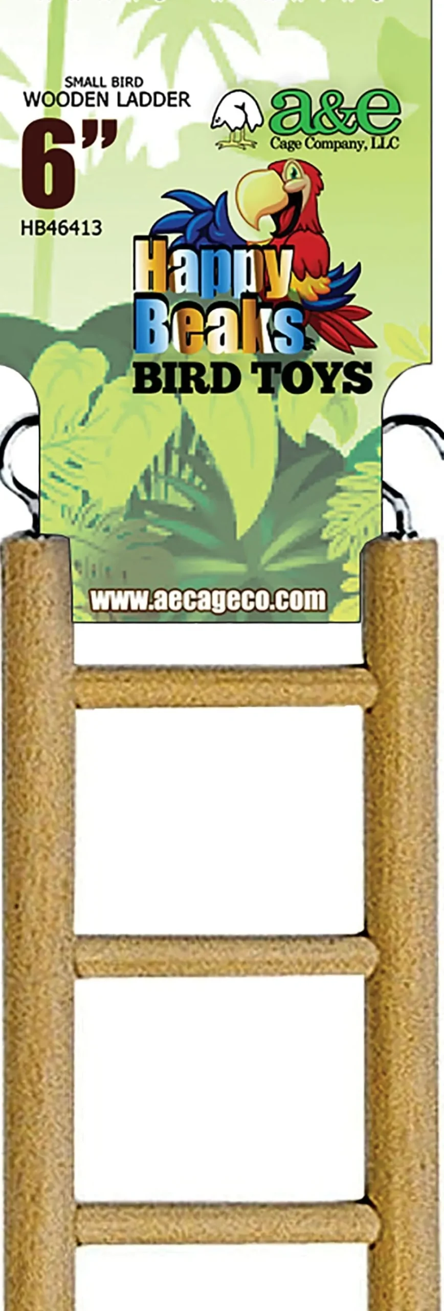 A&E Cage Company Happy Beaks Small Bird Ladder - 6 In