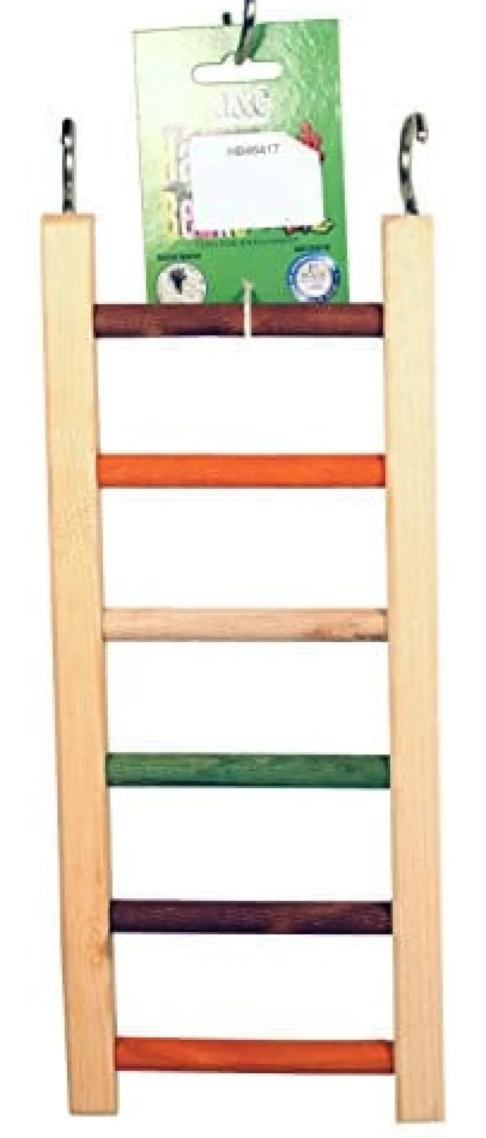 A&E Cage Company Happy Beaks Wooden Hanging Bird Ladder - 14 X 5.5 X .75 In