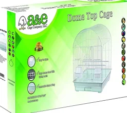 A&E Cage Company Round Top Bird Cage In Retail Box - 18 X 18 X 23 In