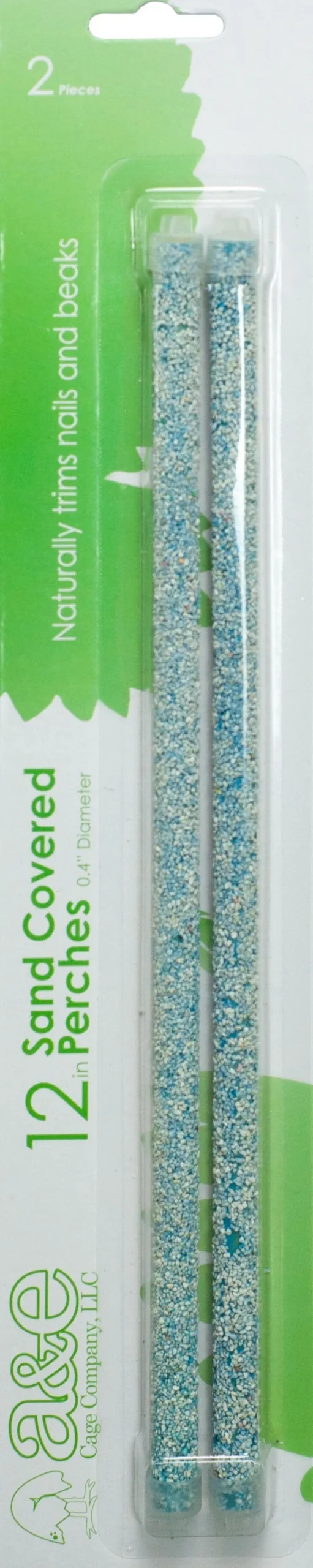 A&E Cage Company Sand Coated Wooden Replacement Bird Perch - 12 X .4 In