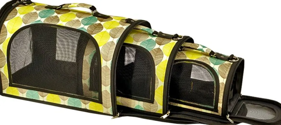 A&E Cage Company The Excursion Small Animal Soft Sided Pet Carrier - Tan - 13 X 9 X 9 In