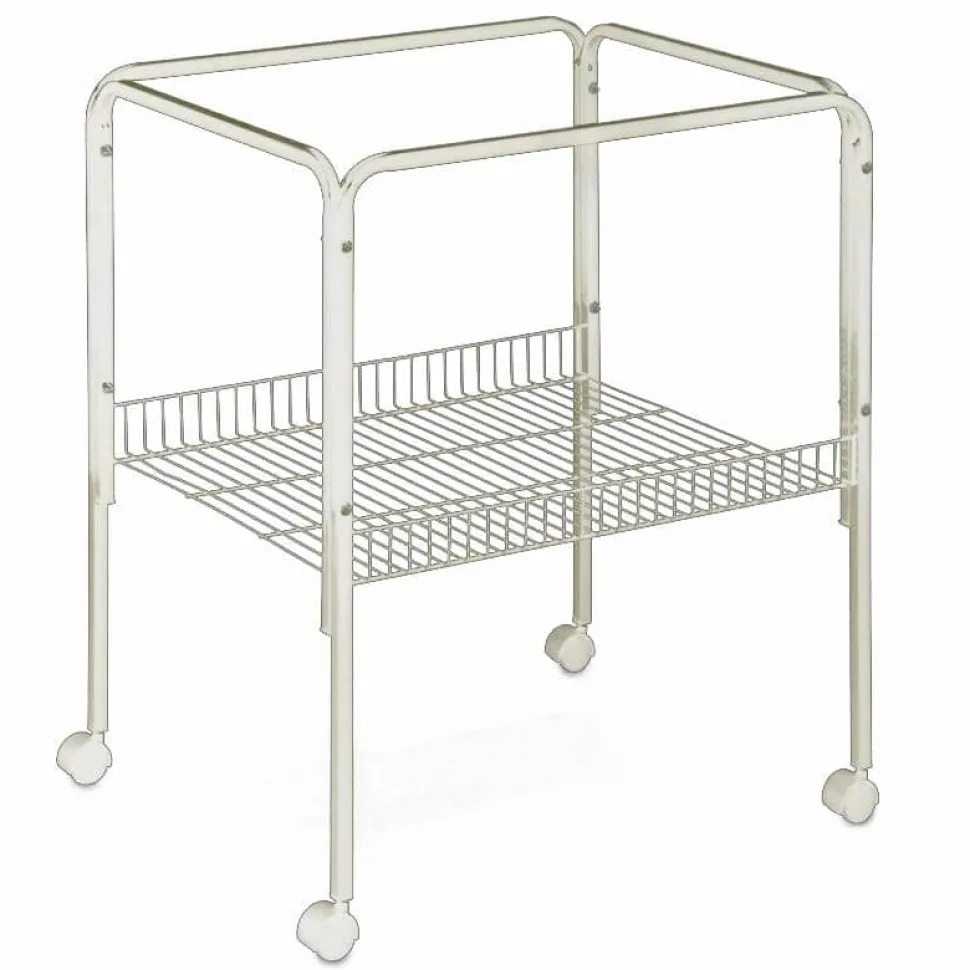 A&E Cage Company Universal Stand for 18X18 and 18X14 Bird Cages - White - 28 In Tall - 2 Pack