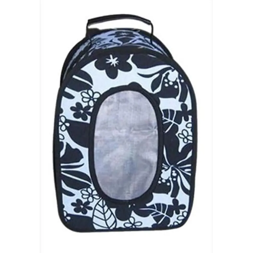 A&E Cage Company Voyager Soft Sided Travel Bird Carrier - Black - Large - 13.5 X 9 X 18.5