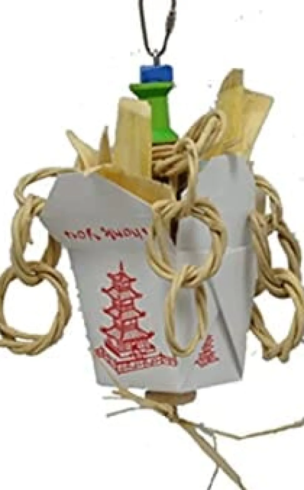 A&E Cage Happy Beaks Chinese Take Out Junior Bird Toy - 9 X 4 X 4 In