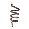 A&E Cage Happy Beaks Cotton Rope Boing with Bell Bird Toy - 1.25 X 97 In