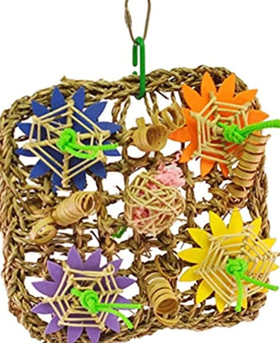 A&E Cage Happy Beaks Deluxe Vine Mat Bird Toy - 7 X 7 X 3 In