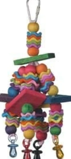 A&E Cage Happy Beaks Fiesta Blocks Bird Toy - 9 X 5 In