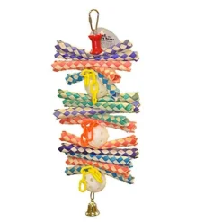 A&E Cage Happy Beaks Finger Stack Bird Toy - 12 X 6 X 2 In
