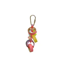 A&E Cage Happy Beaks Keet Rings Bird Toy - 4 X 1 X 1 In