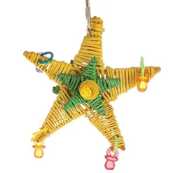 A&E Cage Happy Beaks Star Power Bird Toy - 5 X 5 X 1 In