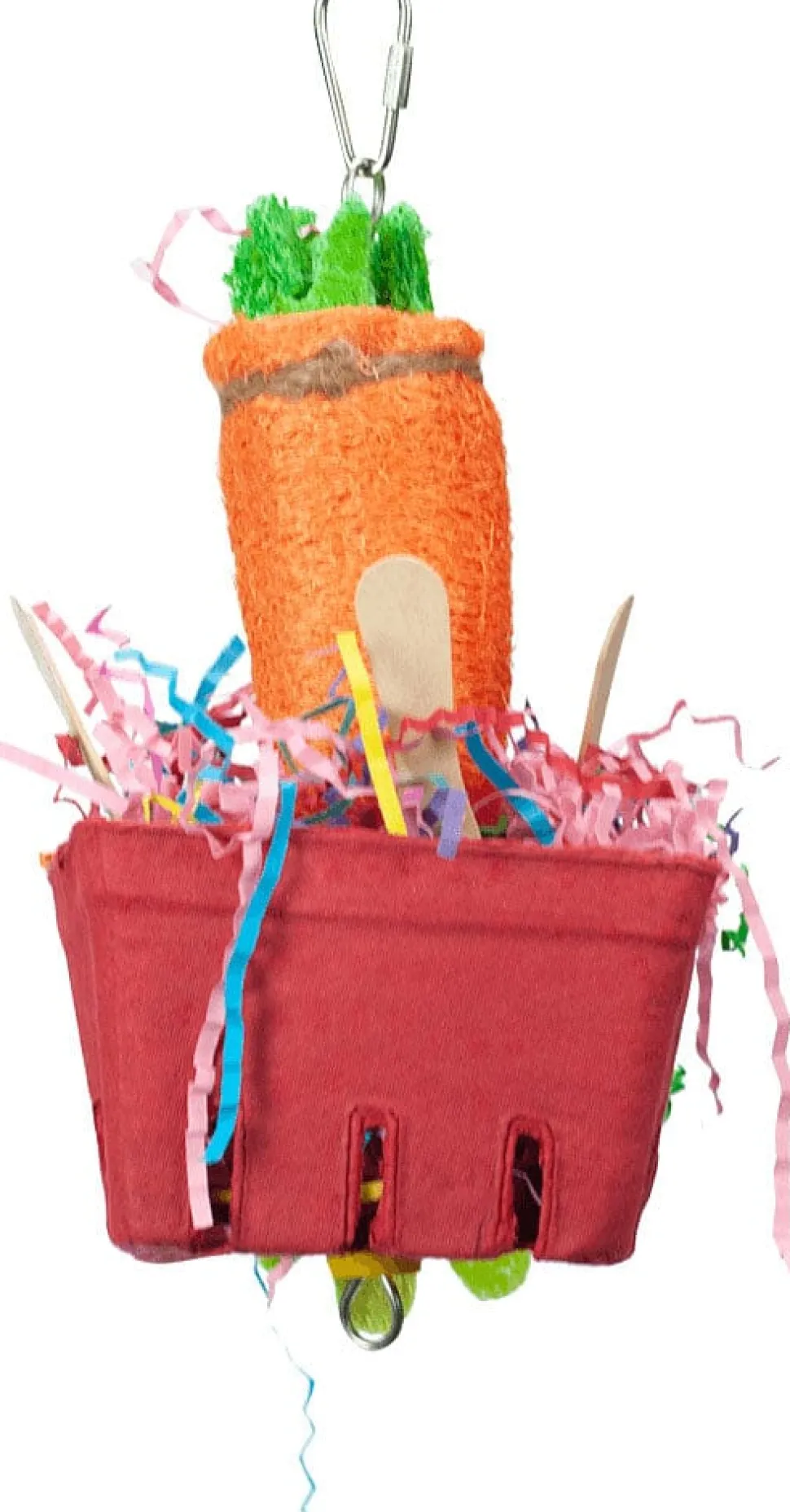 A&E Cage Happy Beaks The Veggie Basket Bird Toy - Medium