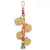 A&E Cage Happy Beaks 4-Vine Balls On Chain with Bell Bird Toy - 9 X 3.5 X 3.5 In