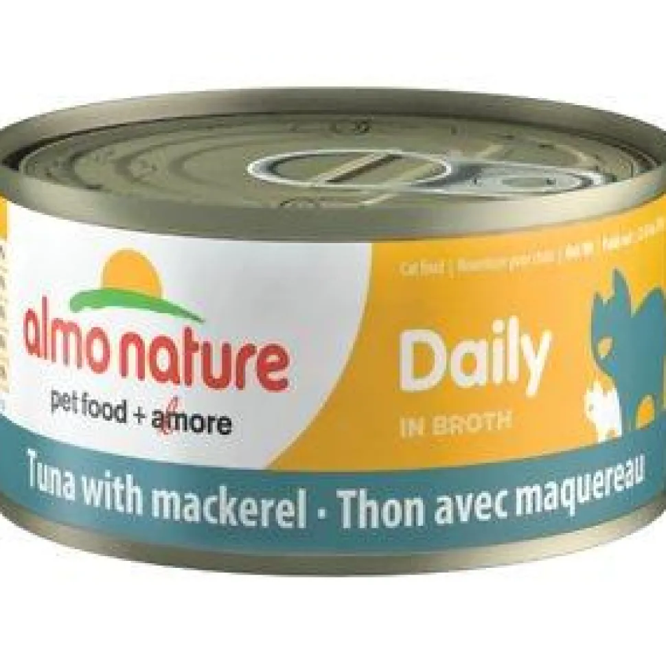 Almo Nature Daily Cat Tuna with Mackerel Canned Cat Food - 2.47 oz Cans - Case of 24