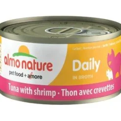 Almo Nature Daily Cat Tuna with Shrimp Canned Cat Food - 2.47 oz Cans - Case of 24