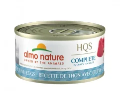 Almo Nature HQS Complete Tuna with Quail Eggs in Gravy Canned Cat Food - 2.47 oz Cans - Case of 24