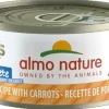 Almo Nature HQS Complete Chicken with Carrot in Gravy Canned Cat Food - 2.47 oz Cans - Case of 24