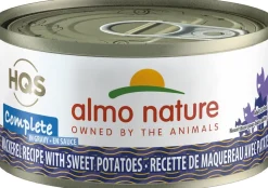 Almo Nature HQS Complete Mackerel w/Sweet Potatoes in Gravy Canned Cat Food - 9.87 Oz - Case of 12
