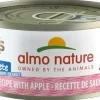 Almo Nature HQS Complete Salmon with Apple in Gravy Canned Cat Food - 2.47 oz Cans - Case of 24