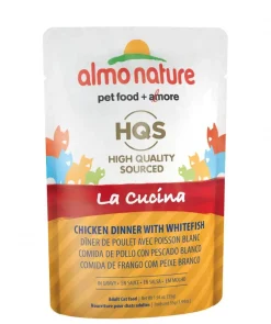 Almo Nature HQS La Cucina Chicken with Pineapple in Gravy - 1.94 oz Pouches - Case of 24