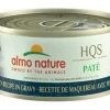 Almo Nature HQS Mackerel & Chicken Recipe in Gravy Grain-Free Pate Wet Canned Cat Food, 2.47-oz can, case of 24