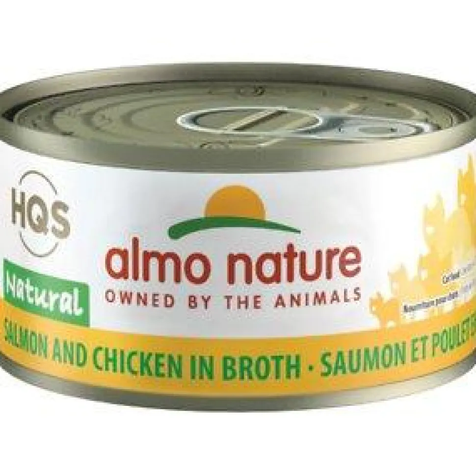 Almo Nature Salmon & Chicken Canned Cat Food - 2.47 oz Cans - Case of 24