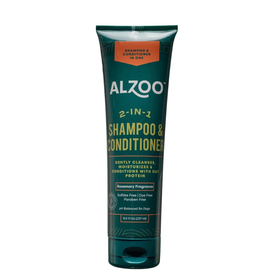 Alzoo 2-in-1 Dog Shampoo and Conditioner - 8 Oz