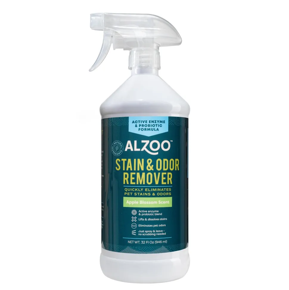 Alzoo Pee Be Gone Apple Blossom Stain and Odor Remover - 32 Oz