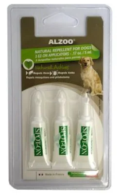 Alzoo Spot On Natural Flea and Tick Repellent for Dogs