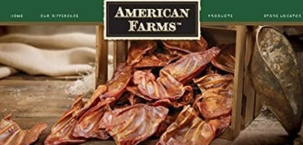 American Farms Natural Pig Ears Natural Dog Chews - 100 Count