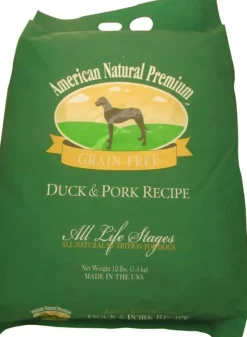 American Natural Grain Free Duck & Pork Dry Dog Food - 12 lb Bag