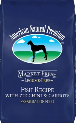 American Natural Market Fresh Legume Free Fish with Zucchini & Carrots Dry Dog Food - 33 lb Bag