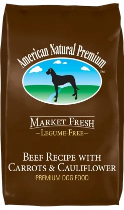 American Natural Market Fresh Legume Free Beef with Cauliflower & Carrots Dry Dog Food - 30 lb Bag