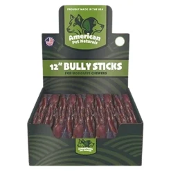 American Pet Naturals Grain-Free Dog Bully Sticks - 12 Inch - 35 Count
