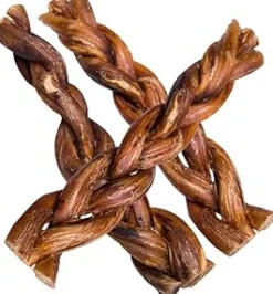 American Pet Naturals Grain-Free Braided Dog Bully Sticks - 6 Inch - 35 Count