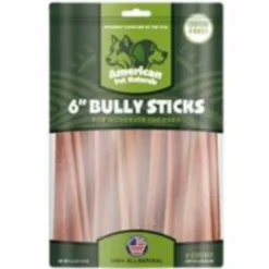 American Pet Naturals Grain-Free Dog Bully Sticks - 6 Inch - 6 Pack