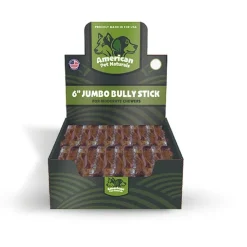 American Pet Naturals Grain-Free Jumbo Dog Bully Sticks - 6 Inch - 35 Count