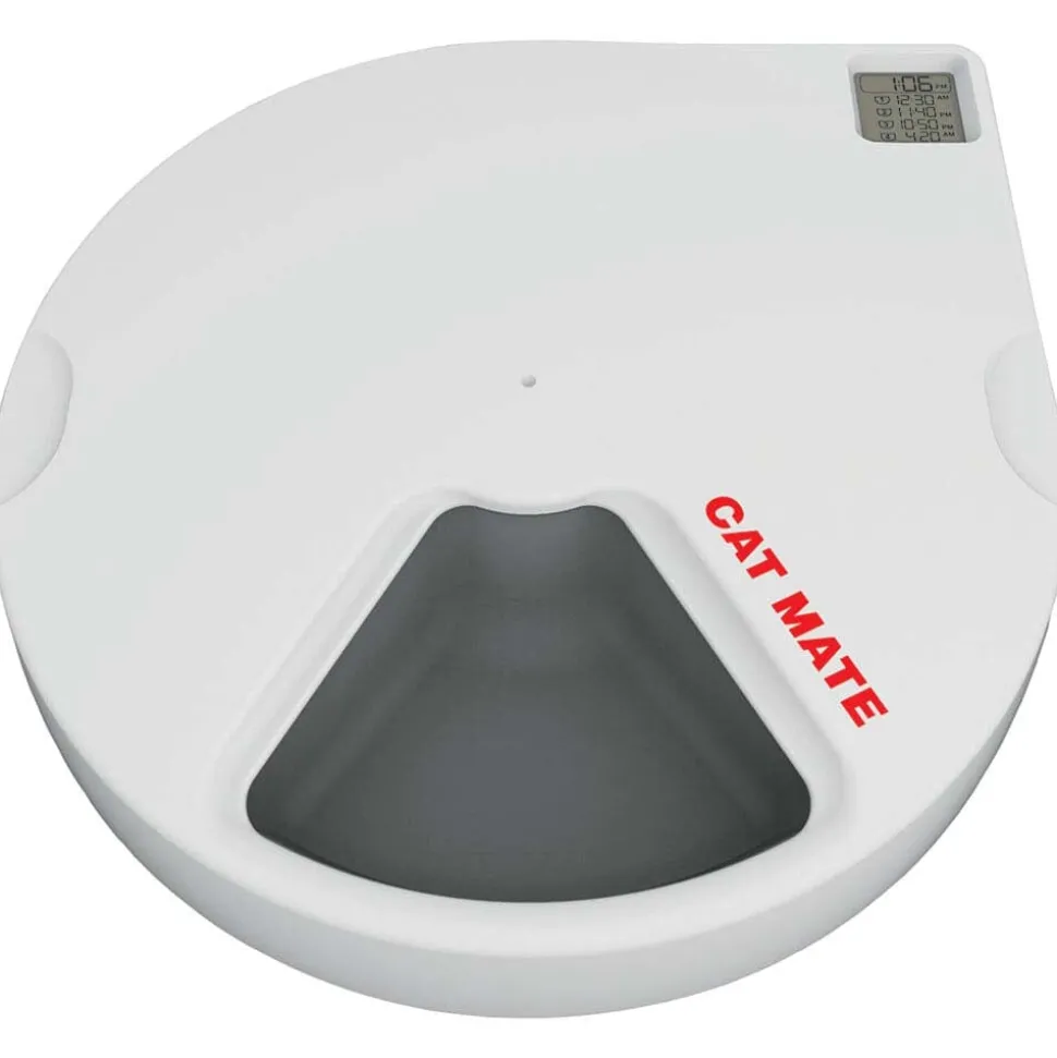 Ani Mate Automatic Digital Meal Feeder - White - 5 Meal Feeder