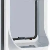 Ani Mate Electromagnetic Door for Small Dog or Large Cat - White andClear